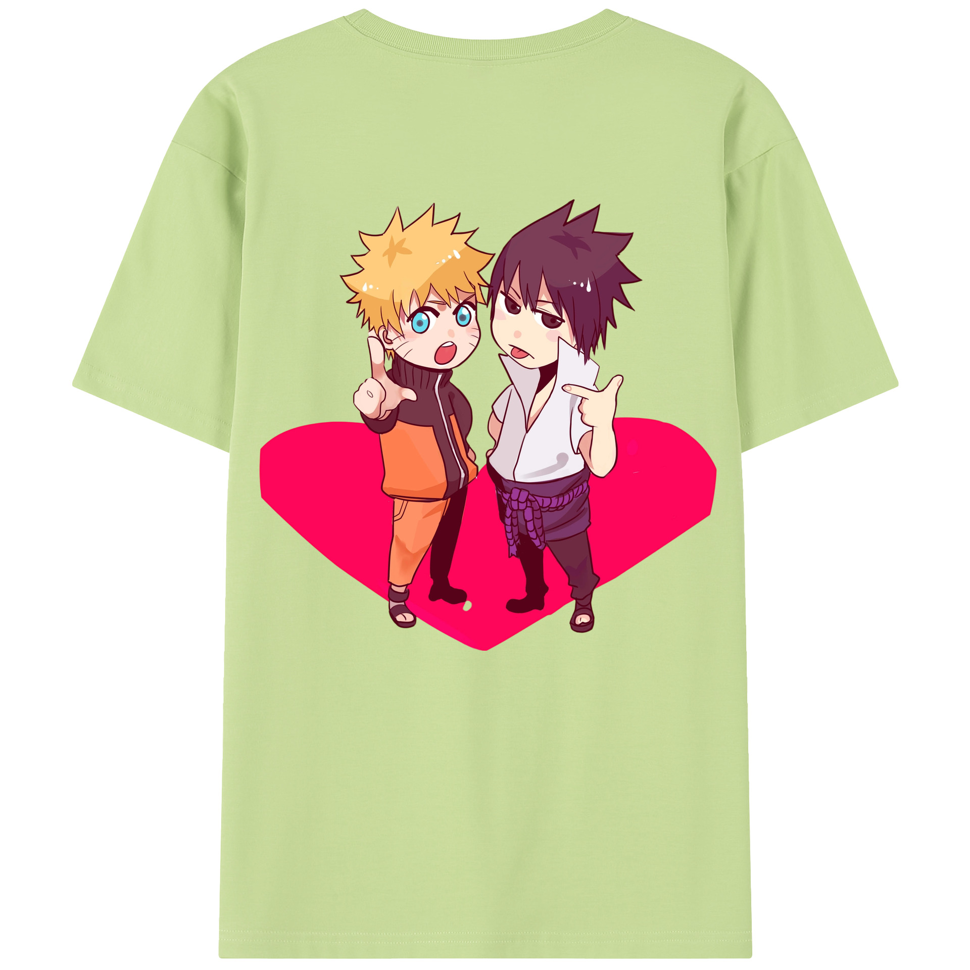 （画像用） NARUTO -ナルト- うずまき ナルト Uzumaki Naruto 綿100％半袖Tシャツ（背面プリント）